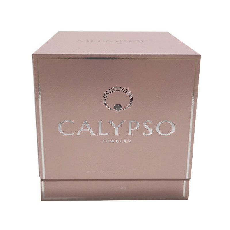Magnetic Cardboard Jewellery Packaging Box With Velvet Insert For Necklace Bracelet