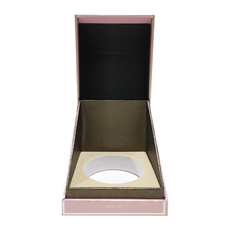 Magnetic Cardboard Jewellery Packaging Box With Velvet Insert For Necklace Bracelet