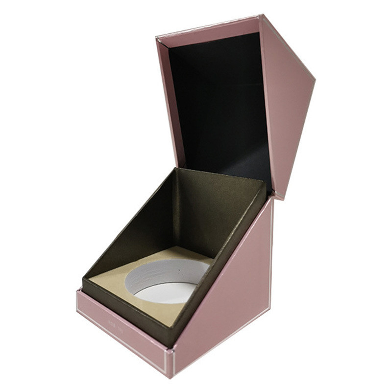 Magnetic Cardboard Jewellery Packaging Box With Velvet Insert For Necklace Bracelet