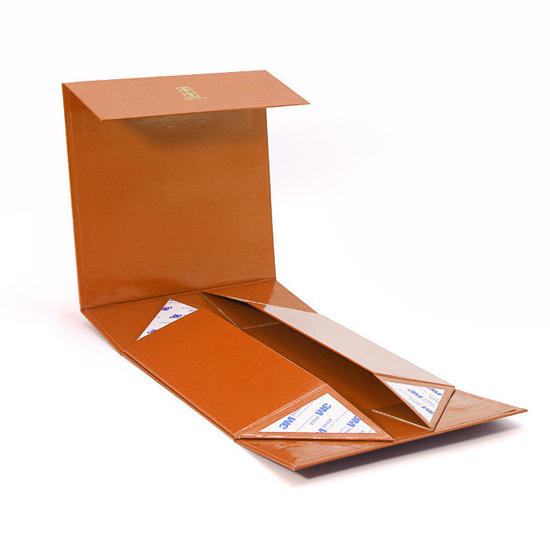 Personalized Rigid Magnetic Foldable Gift Box Cardboard Packaging Box With Ribbon