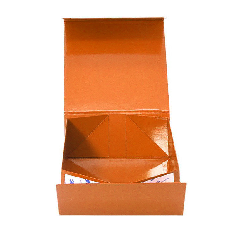 Personalized Rigid Magnetic Foldable Gift Box Cardboard Packaging Box With Ribbon