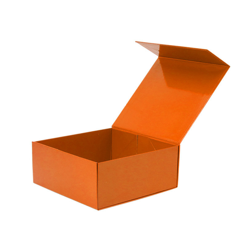 Personalized Rigid Magnetic Foldable Gift Box Cardboard Packaging Box With Ribbon