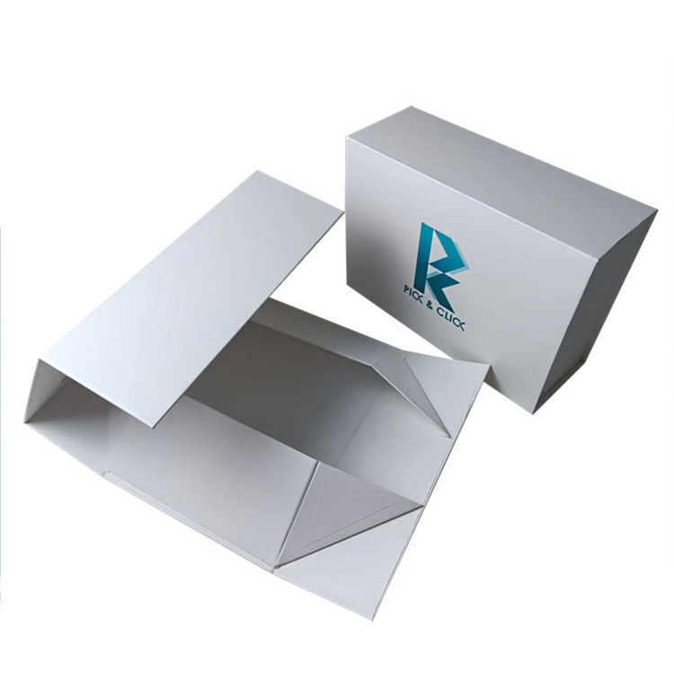 Handmade Apparel Foldable Paper Box With Logo Packaging Large Folding Stickers