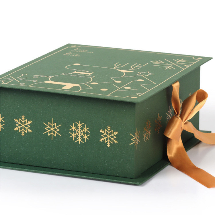 Recycled Materials Custom Luxury Christmas Gift Packaging Boxes for Custom Orders