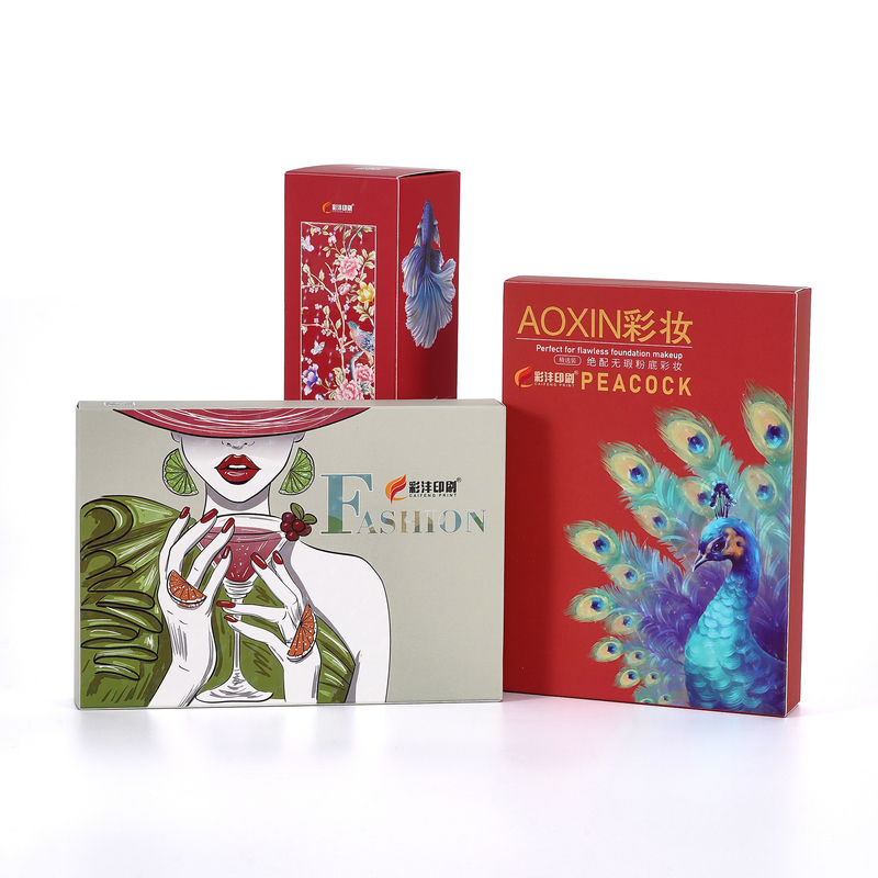 Eco fricndly Custom Cosmetic Box Packaging Concave Convex Printing  for Skin Care Cream