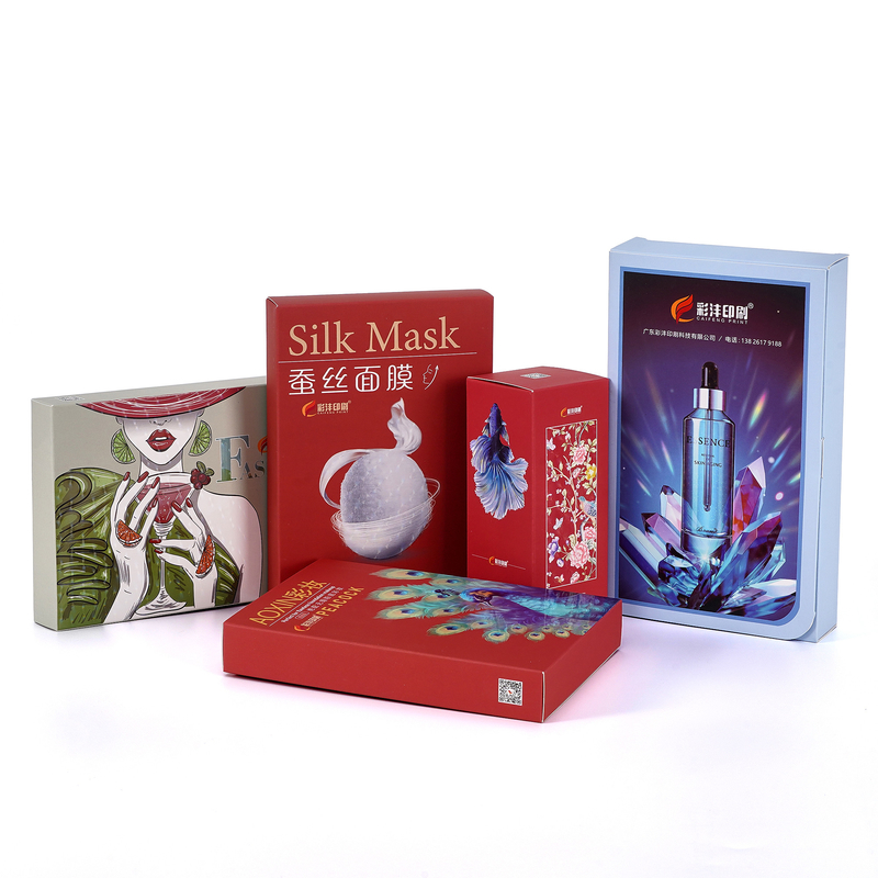 Eco fricndly Custom Cosmetic Box Packaging Concave Convex Printing  for Skin Care Cream