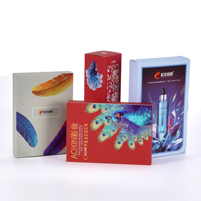 Eco fricndly Custom Cosmetic Box Packaging Concave Convex Printing  for Skin Care Cream