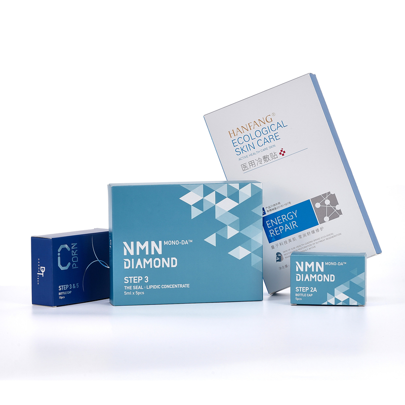 Eye Cream Hand Cream Facial Mask Packaging Box With Hot Stamping Reflective Design