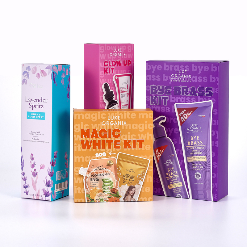 Eco Friendly Cosmetics Bottle Packaging Box Recyclable Custom Skin Care Packaging Box