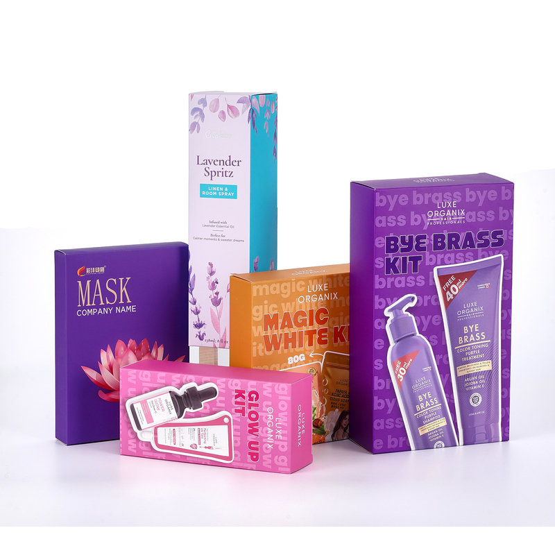 Eco Friendly Cosmetics Bottle Packaging Box Recyclable Custom Skin Care Packaging Box