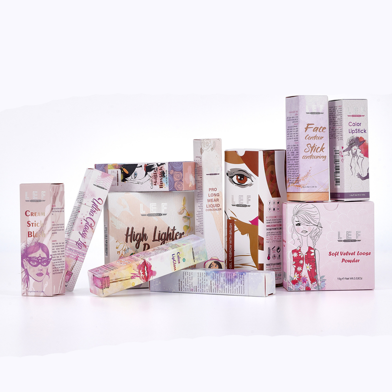 Foldable Cosmetics Packaging Box Custom Color For Lipstick And Skin Care