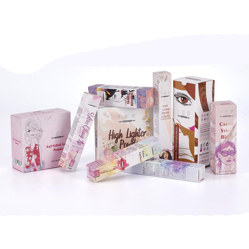 Foldable Cosmetics Packaging Box Custom Color For Lipstick And Skin Care