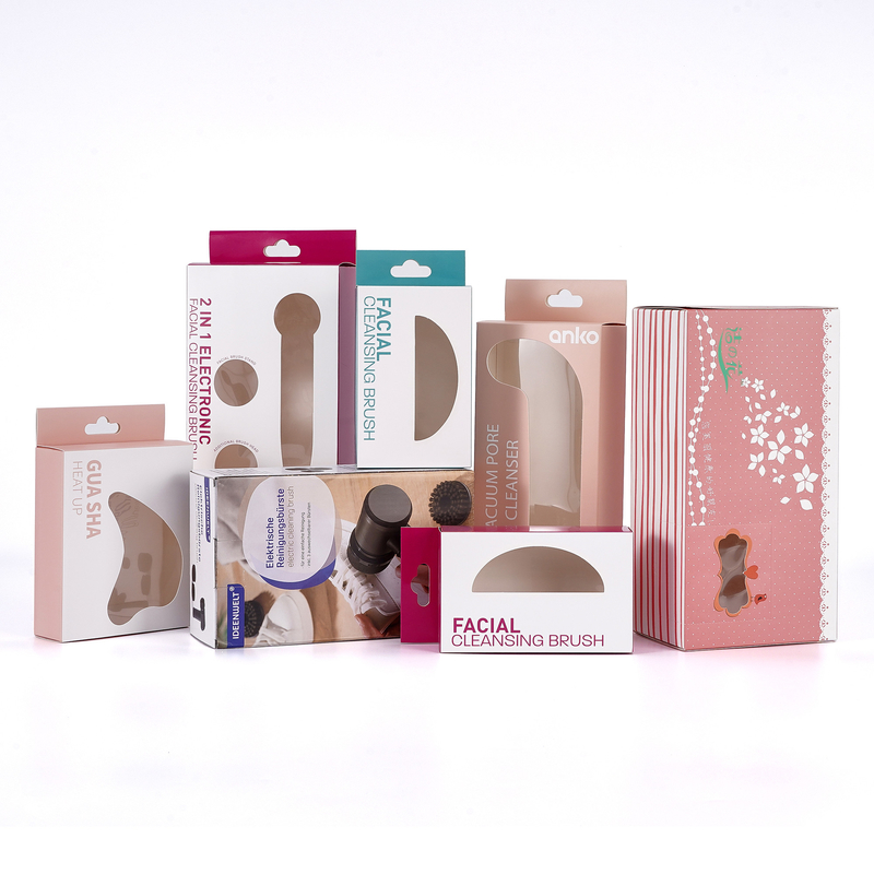 Custom Cosmetic Packaging Box Art Paper Eco Friendly Gift Boxes With Window