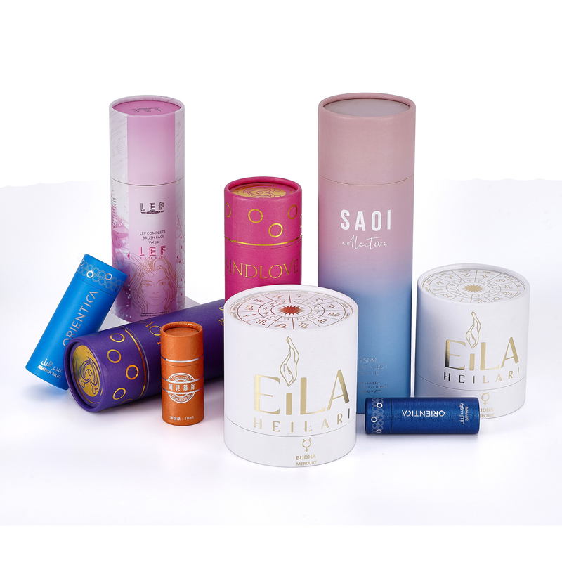 Custom Lipstick Craft Paper Tube Packaging Box For Perfume Bottle Skincare Cosmetic