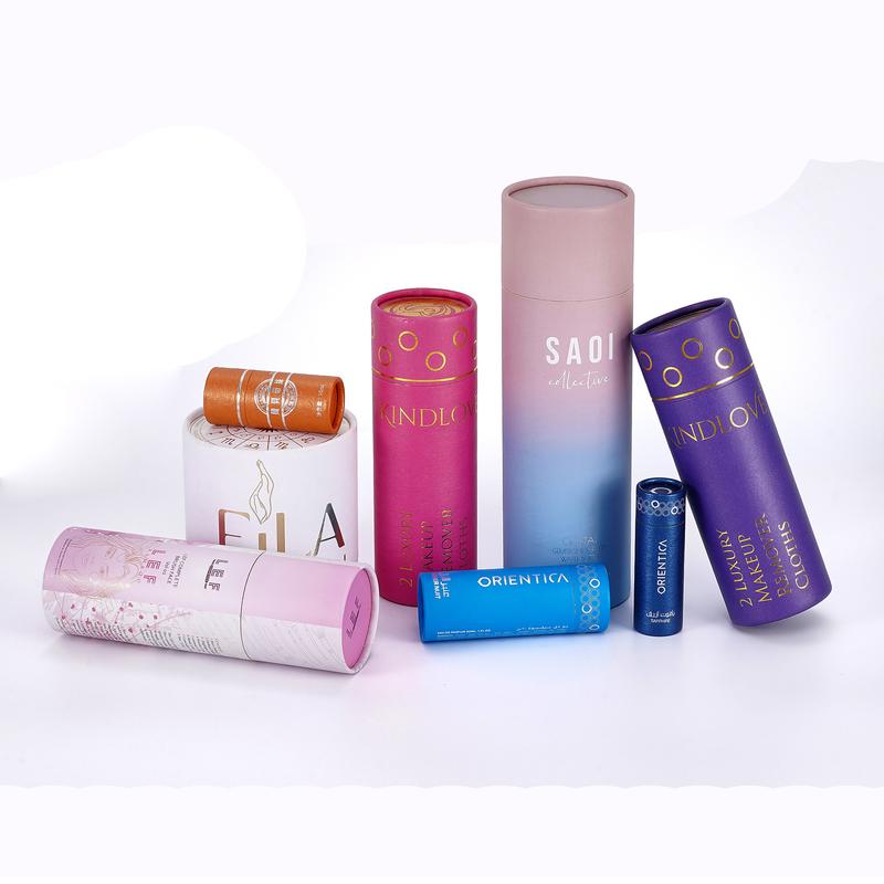 Custom Lipstick Craft Paper Tube Packaging Box For Perfume Bottle Skincare Cosmetic