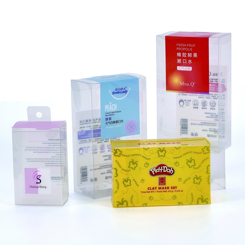 OEM PP PET PVC Biodegradable Plastic Packaging Box For Shopping Mall Supermarket Shop
