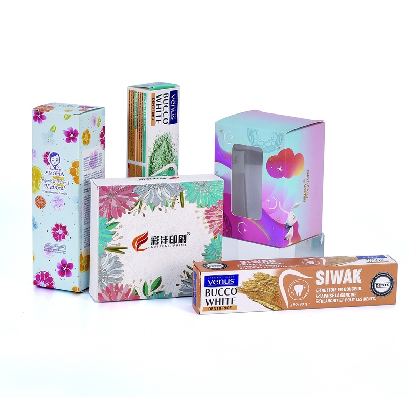 Recyclable Art Paper Cosmetic Packaging Box For Eyes Cream Skincare Products