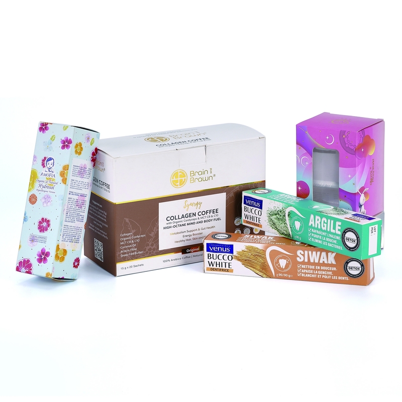 Recyclable Art Paper Cosmetic Packaging Box For Eyes Cream Skincare Products
