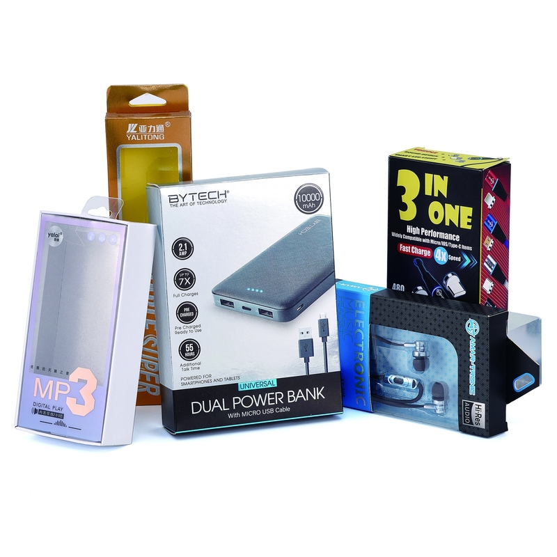 Recyclable Cell Phone Case Packaging Boxes With Windows Mobile Phone Screen Box