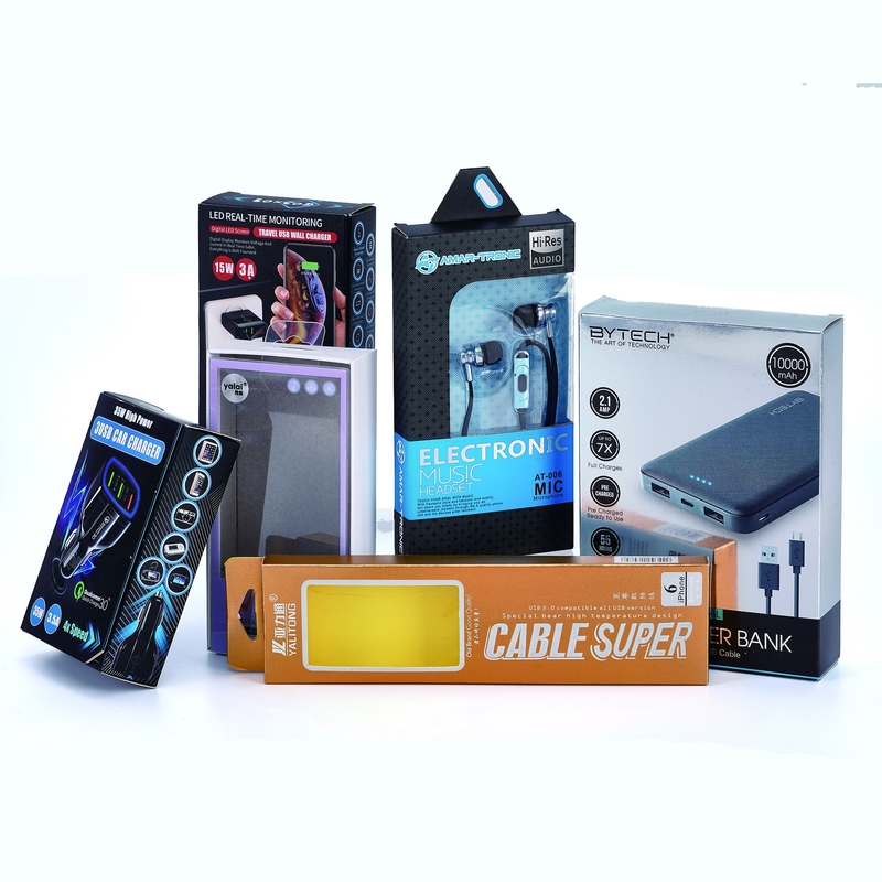Recyclable Cell Phone Case Packaging Boxes With Windows Mobile Phone Screen Box