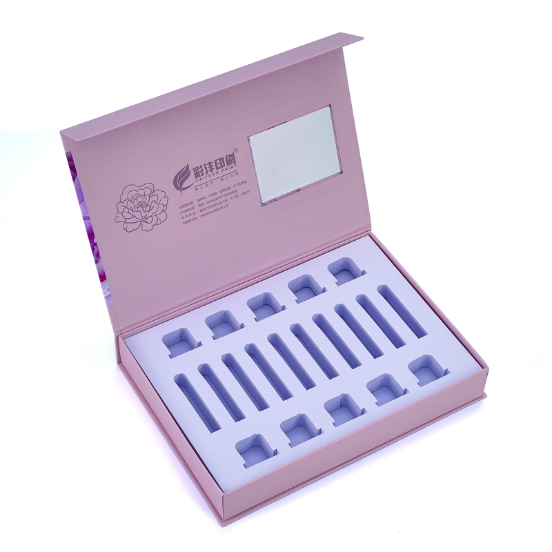 Custom Logo Pink Candle Luxury Empty Fragrance Oud Attar Skincare Bottle Packaging Cardboard Box