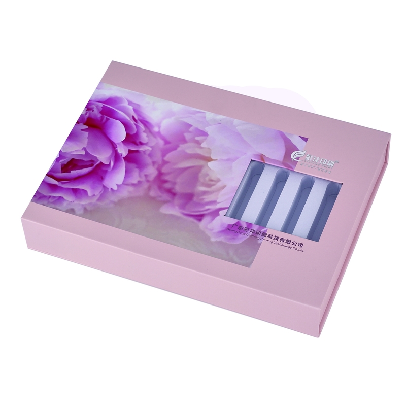 Custom Logo Pink Candle Luxury Empty Fragrance Oud Attar Skincare Bottle Packaging Cardboard Box
