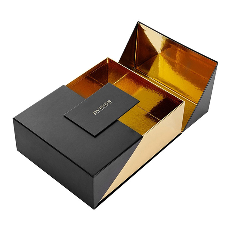 Popular Double Door Magnetic Flap Closure Rigid Cardboard Packaging Boxes for High End Gifts