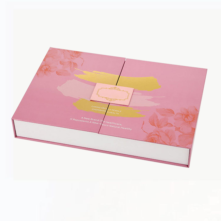 Popular Double Door Magnetic Flap Closure Rigid Cardboard Packaging Boxes for High End Gifts