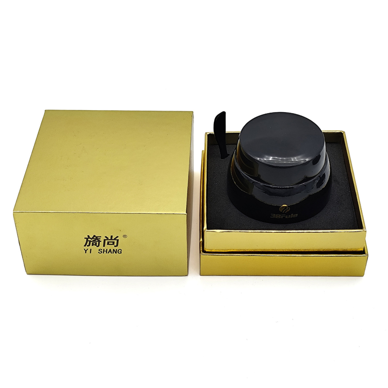 Free Sample Customized Cardboard Gold Gift Jars for Skincare Packaging and Customized