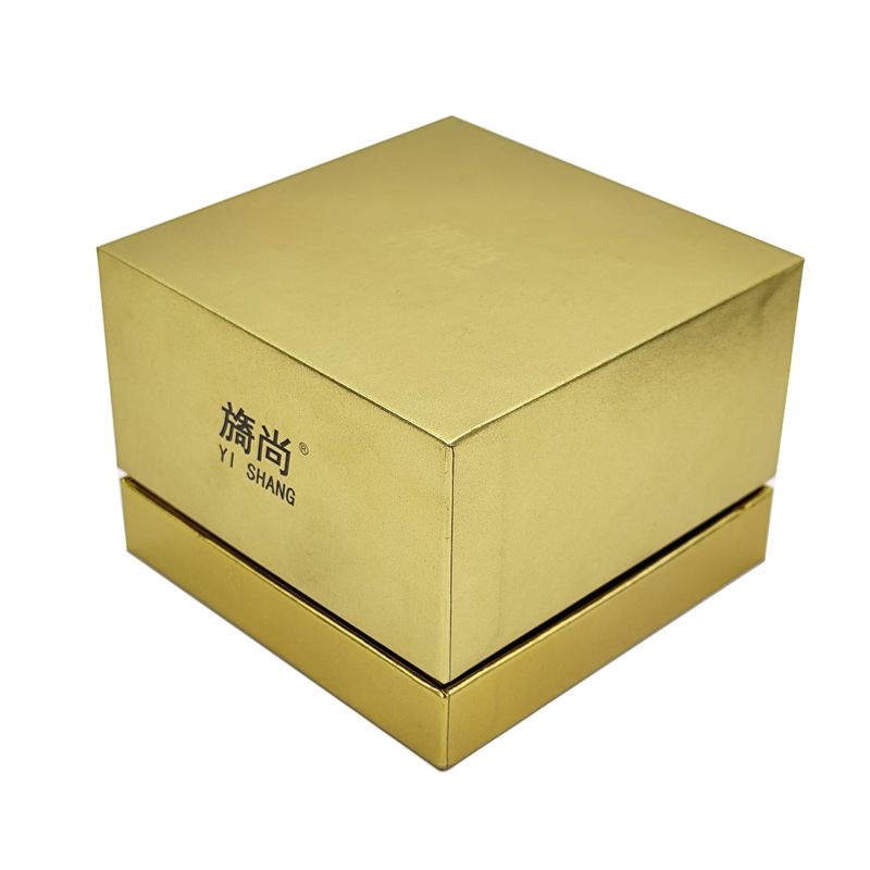 Free Sample Customized Cardboard Gold Gift Jars for Skincare Packaging and Customized