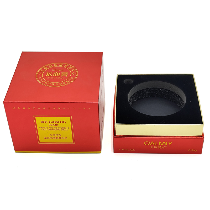 Customized Size Cuboid Cosmetic Jars with Lid and Boxes Set for Custom Logo Packaging