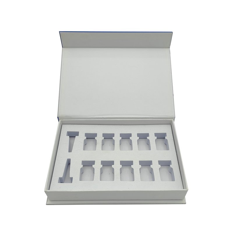 Skincare Packaging Box Printing Freeze Dried Powder Rigid Flip Paper Box With Inserts