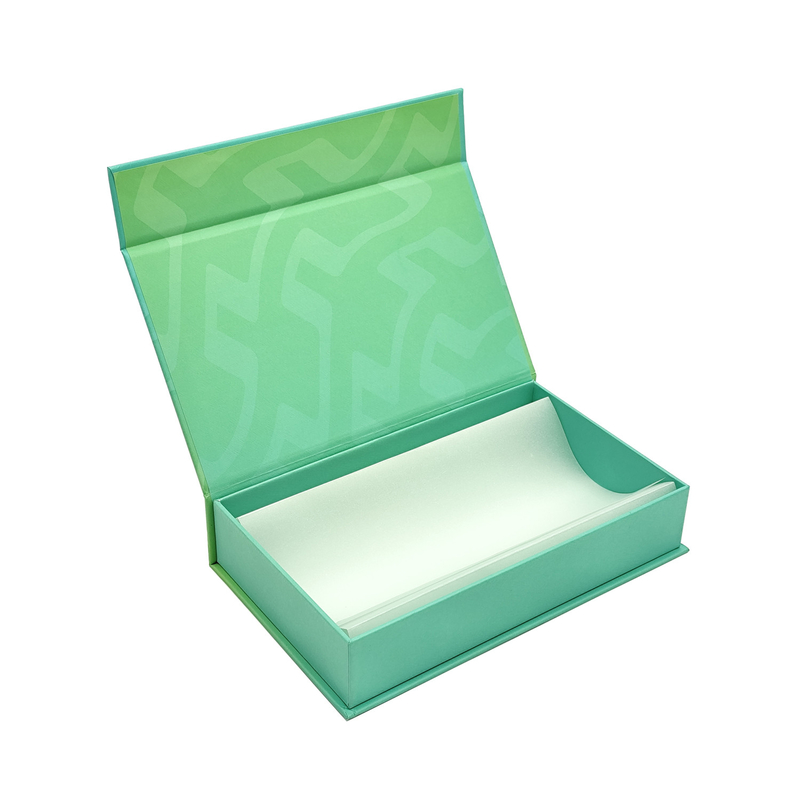 Color Printing Rigid Flip Cover Gift Box With Tissue Paper Skincare Packaging Boxes