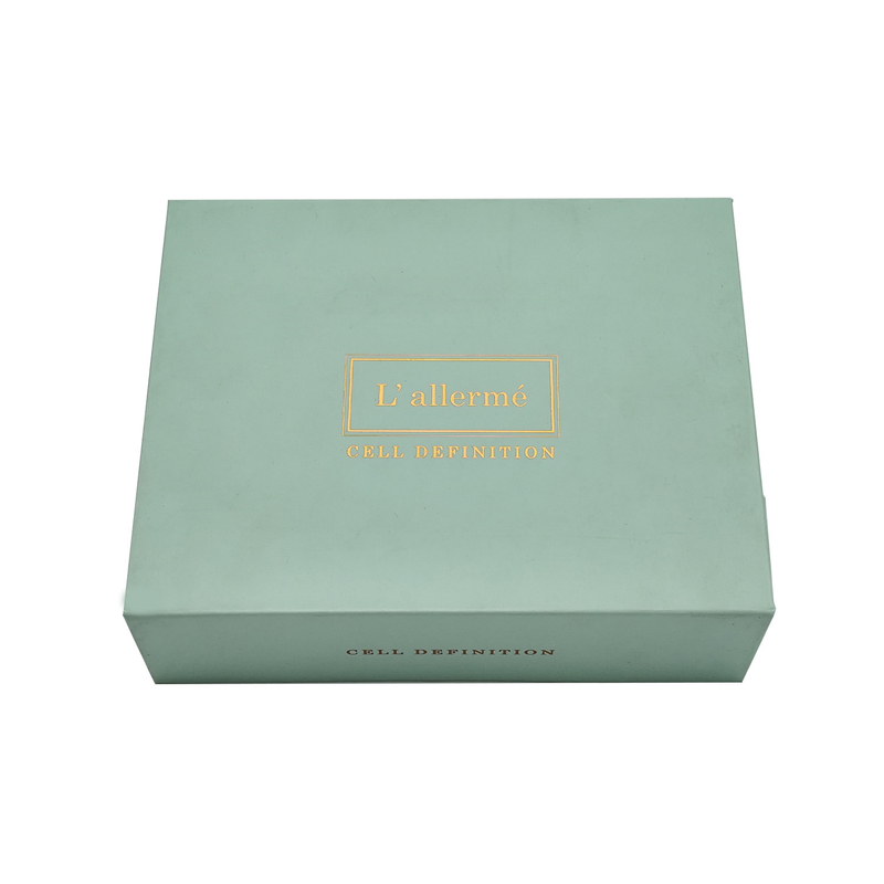 Flip Cover Rigid Gift Box Skincare Custom Magnetic Box Packaging With Dividers Tray