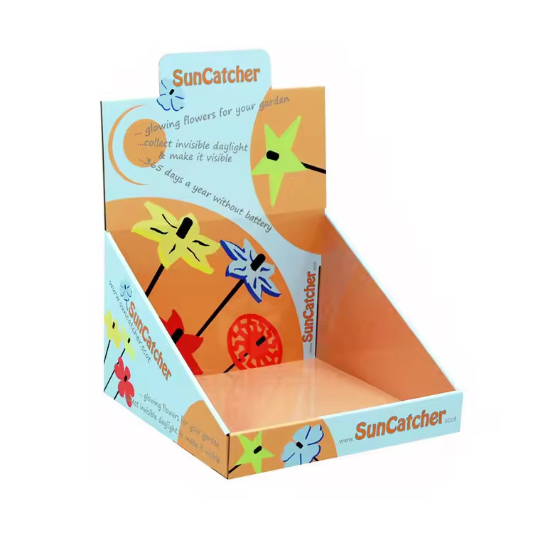 Retail Supermarket Cardboard Counter Top Display Paper Toy Display Box Custom
