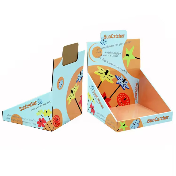 Retail Supermarket Cardboard Counter Top Display Paper Toy Display Box Custom