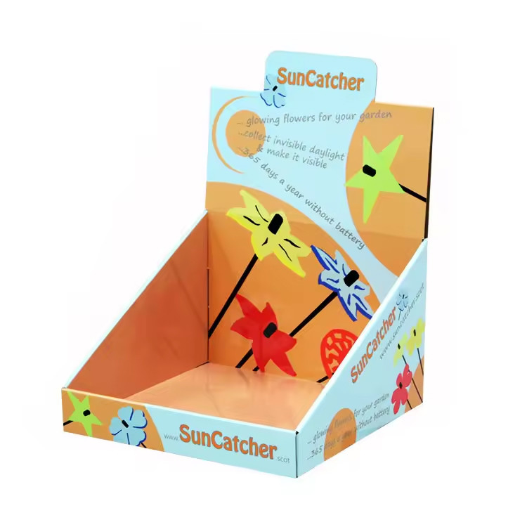 Retail Supermarket Cardboard Counter Top Display Paper Toy Display Box Custom
