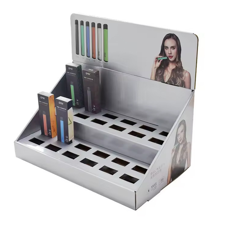 Custom Paper Counter Display Box Cardboard Retail Packaging Tear Away Display Box