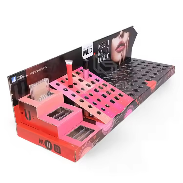 Eco Friendly Socks Scarf Display Case Custom Cardboard Countertop Display Boxes