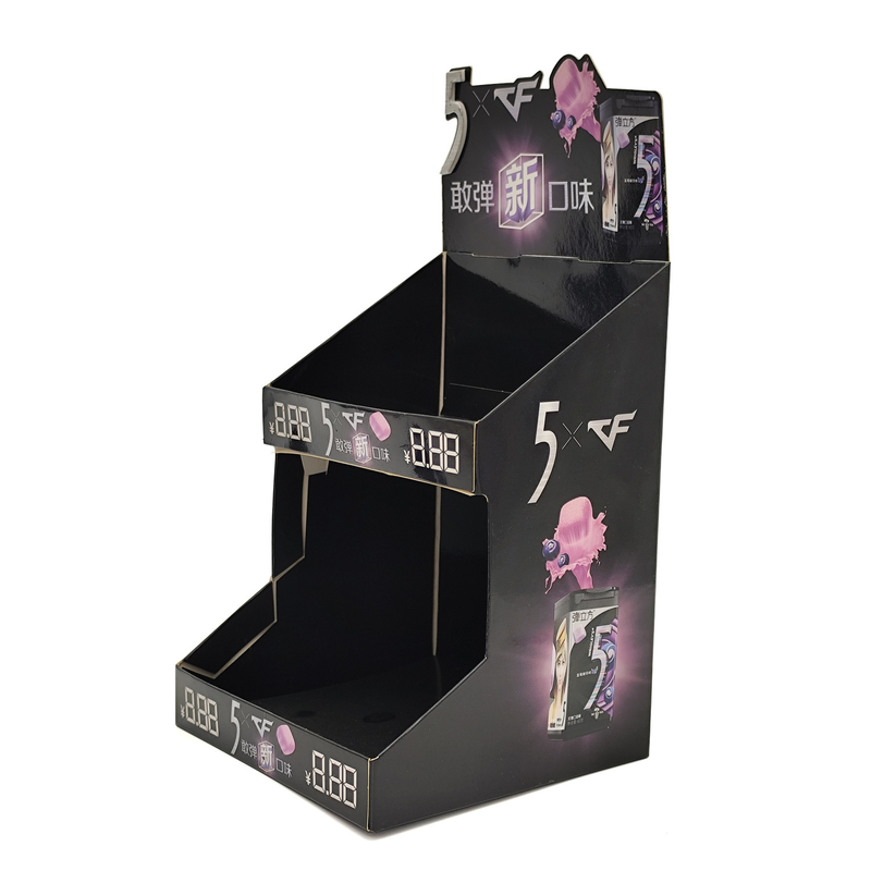 Corrugated Retail Counter Display Boxes Paper Cardboard Snack PDQ Display Box