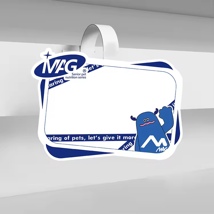 Custom Retail Shelf Wobblers Sticker PVC POP PET PP Plastic Swing Strip