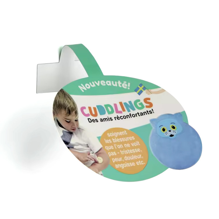 Plastic Swing Strip Display Custom Shelf Wobbler For Supermarket Advertising