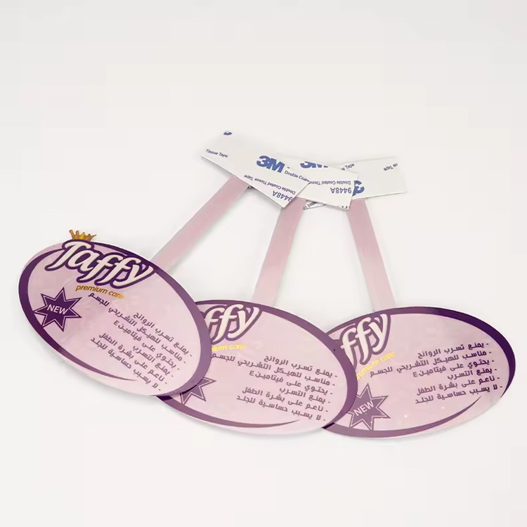Plastic Swing Strip Display Custom Shelf Wobbler For Supermarket Advertising