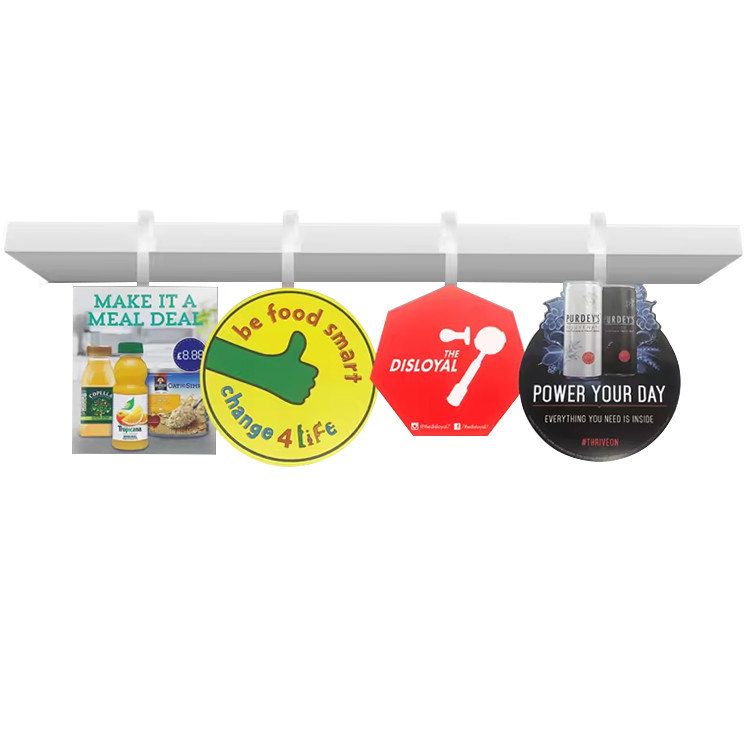 Custom PVC Retail Shelf Wobblers Shelf Display Sticker Plastic Shelf Wobbler