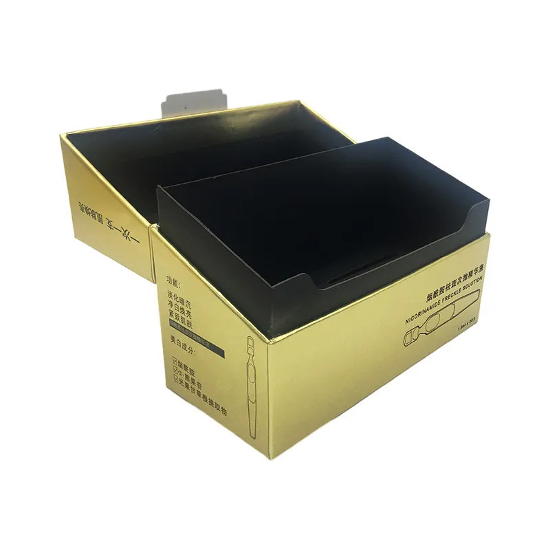 Customized Box Packaging Skincare Product Packing Box Embossed And Depressed Essential Oil Face Cream Bottle Set Box