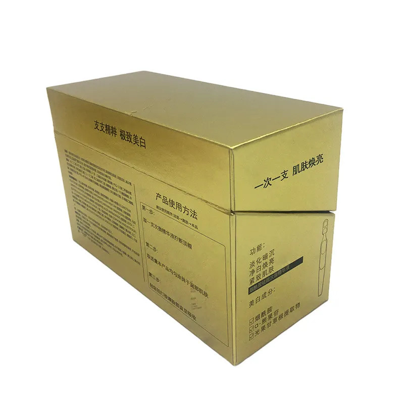 Customized Box Packaging Skincare Product Packing Box Embossed And Depressed Essential Oil Face Cream Bottle Set Box