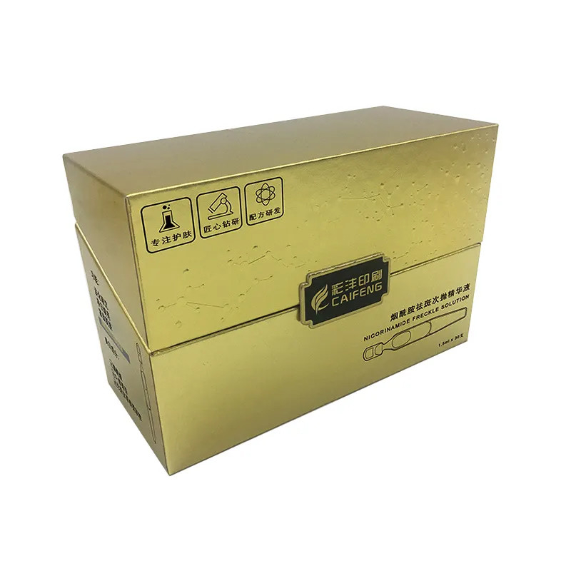 Customized Box Packaging Skincare Product Packing Box Embossed And Depressed Essential Oil Face Cream Bottle Set Box