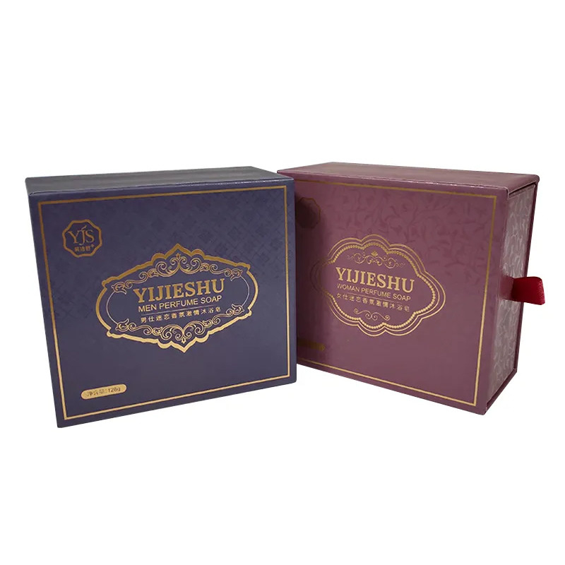 Custom Cardboard Soap Box Packing , Drawer Packaging Box For Soap