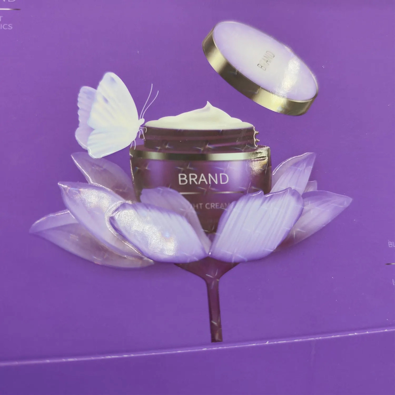 Custom Texture Surface Treatment Folding Carton Packaging Makeup Skincare Packaging Boxes Cosmetic Beauty Box