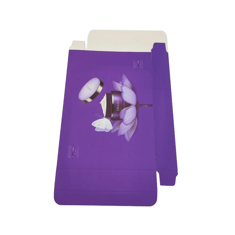 Custom Texture Surface Treatment Folding Carton Packaging Makeup Skincare Packaging Boxes Cosmetic Beauty Box